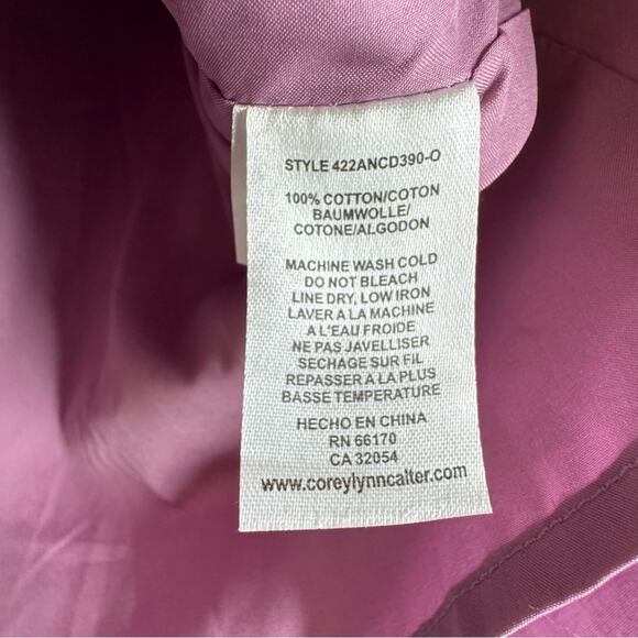 Anthro Corey Lynn Calter Balbina Strapless Mini Dress Ruffle Mauve Small New - Picture 13 of 15